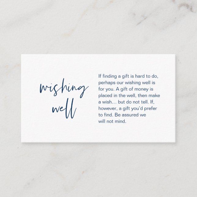 Carte D'accompagnement Un Mariage moderne qui veut bien, un cadeau d'arge (Devant)