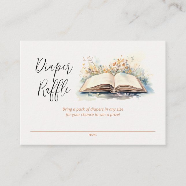 Carte D'accompagnement Un nouveau Baby shower de chapitre, le chapelure (Devant)