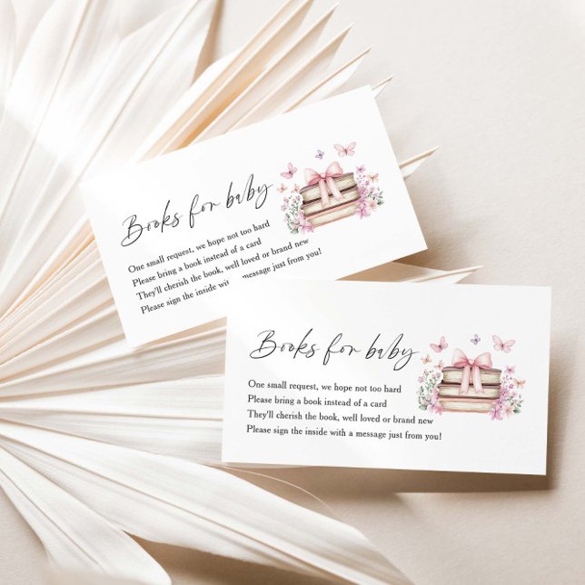 Carte D'accompagnement Un nouveau chapitre Baby shower Livres pour bébé (Créateur téléchargé)