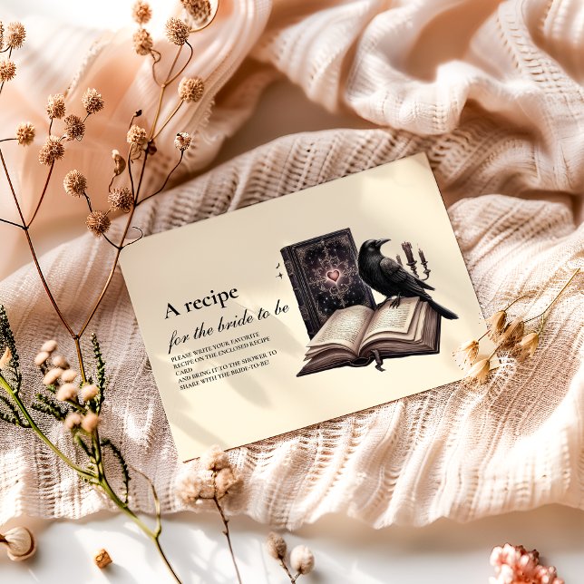 Carte D'accompagnement Un nouveau chapitre commence corbeau foncé recette (Créateur téléchargé)