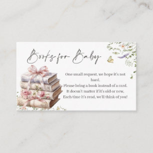 Carte D'accompagnement Un nouveau chapitre commence le Baby shower du liv