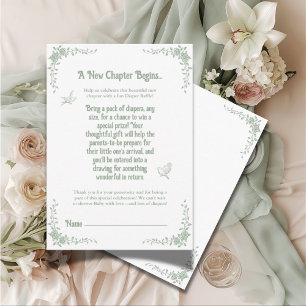 Carte D'accompagnement Un Nouveau Chapitre Commence Le Raffle Vintage De 