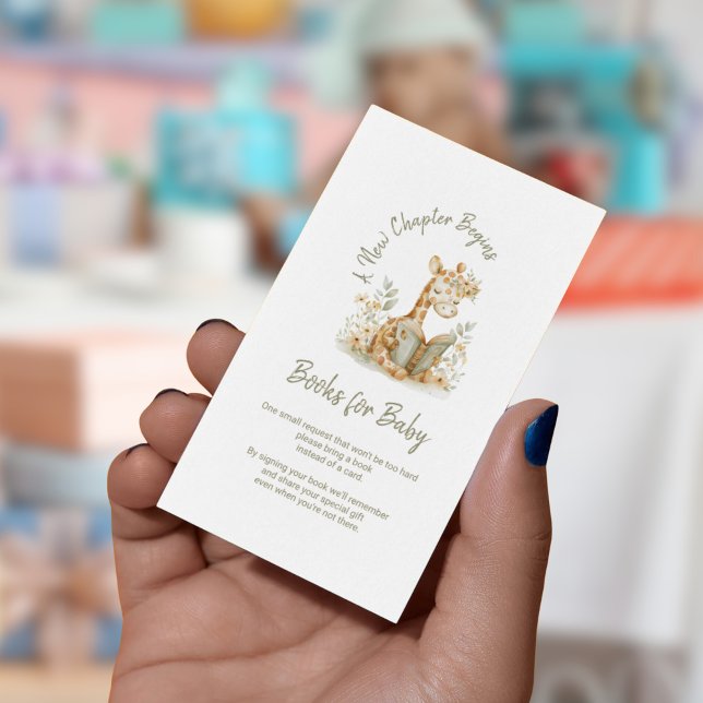 Carte D'accompagnement Un nouveau chapitre commence les livres pour bébé  (Créateur téléchargé)