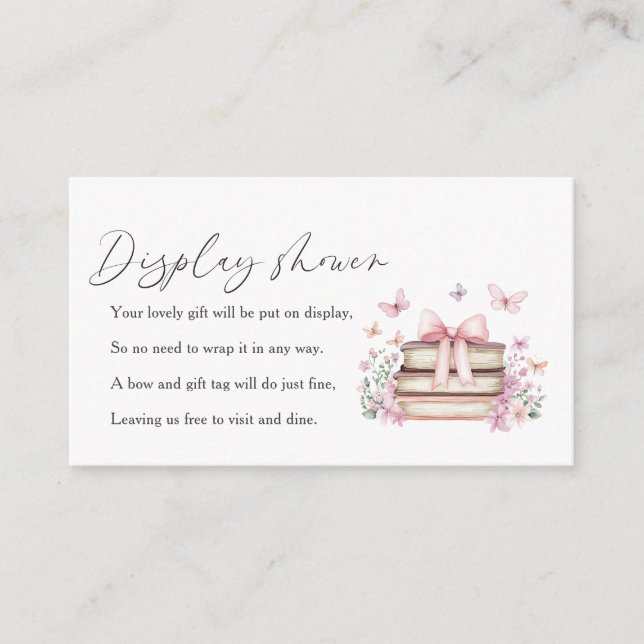 Carte D'accompagnement Un nouveau chapitre Storybook Baby shower Affichag (Devant)