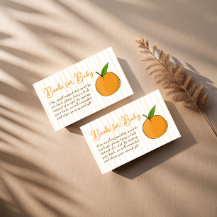 Carte D'accompagnement Un petit baby shower d'agrumes cuite demande