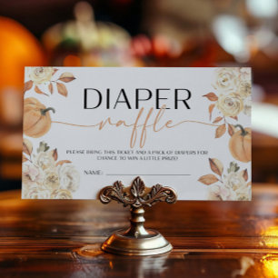 Carte D'accompagnement Un Petit Baby shower D'Automne Citrouille Déchets 