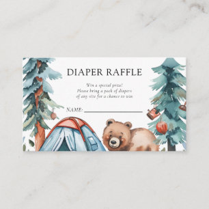 Carte D'accompagnement Un Petit Baby shower De La Forêt De Camper