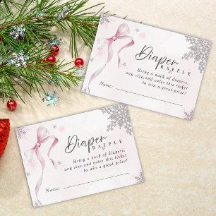 Carte D'accompagnement Un petit Baby shower de Parties scintillant de bou