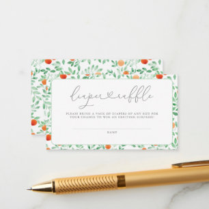 Carte D'accompagnement Un Petit Baby shower Moderne Cutie Déchets Raffle