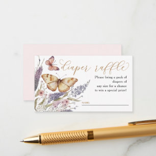 Carte D'accompagnement Un petit Baby shower papillon Déchets