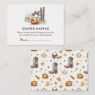 Carte D'accompagnement Un petit Boo' Western Halloween Tirage de Couches