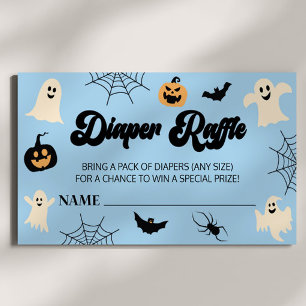 Carte D'accompagnement Un petit bou Halloween Baby shower Déchets Raffle