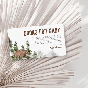Carte D'accompagnement Un petit Camper Bear Livres pour Baby Boy Douche
