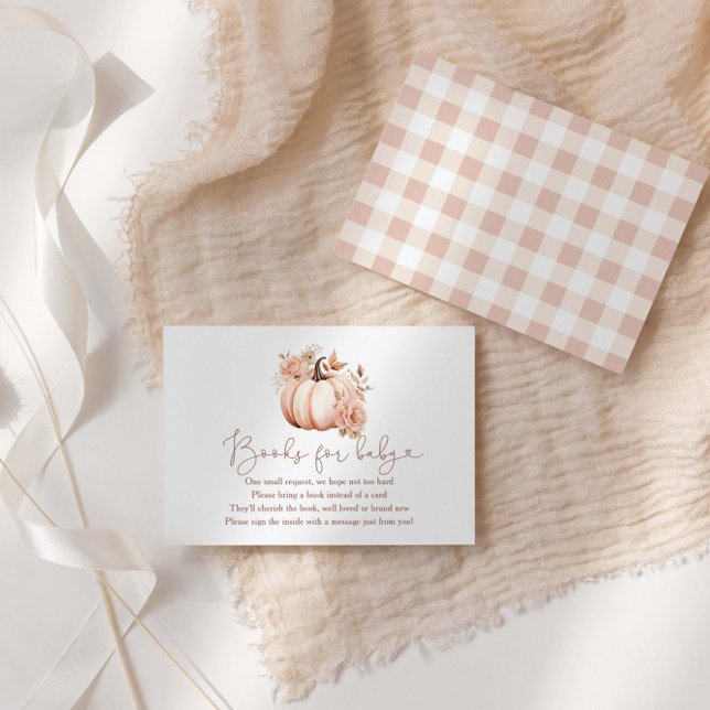 Carte D'accompagnement Un Petit Citrouille Automne Livres Pour Bébé (Créateur téléchargé)