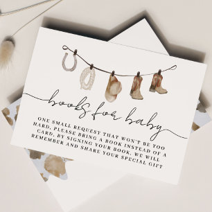 Carte D'accompagnement Un petit cow-boy livres pour bébé