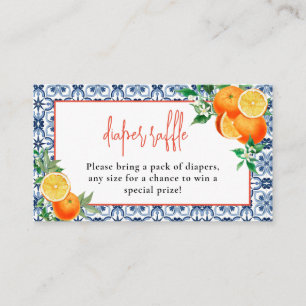 Carte D'accompagnement Un Petit Croûte Orange Positano Raffle