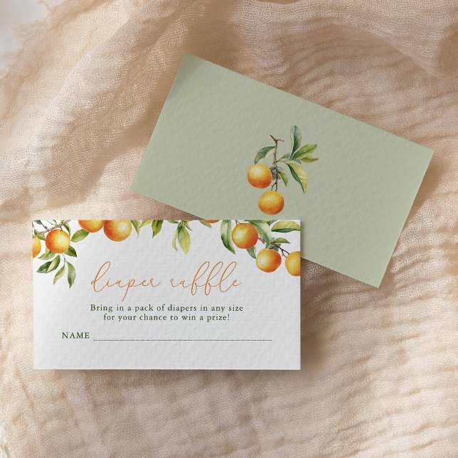 Carte D'accompagnement Un Petit Cutie Est Sur Le Chemin Du Raffle Orange  (Créateur téléchargé)