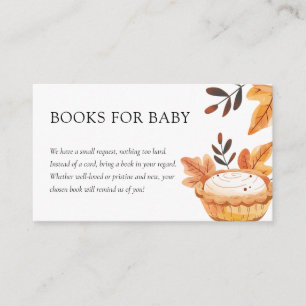 Carte D'accompagnement Un Petit Cutie Pie Fall Livres Floraux Pour Bébé