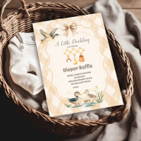 Un Petit Duckkker Baby shower Diapper Raffer
