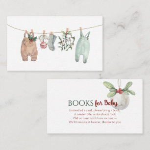 Carte D'accompagnement Un petit Noël joyeux Livres de vêtements pour bébé
