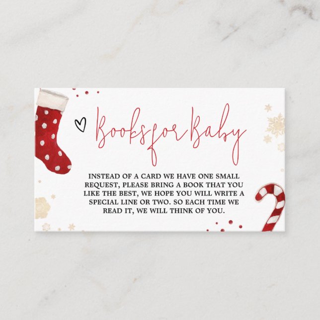 Carte D'accompagnement Un petit paquet de livres de Noël de joie pour béb (Devant)