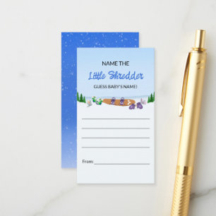 Carte D'accompagnement Un petit shredder de snowboard Suppositions de no