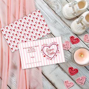 Carte D'accompagnement Un petit tirage au sort de couches pour une baby s