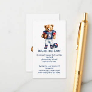 Carte D'accompagnement Un Quarterback En Route Livres pour Bébé Insérer 