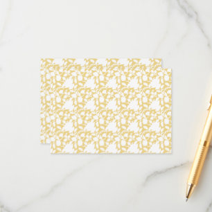 Carte D'accompagnement Un tapis jaune avec un motif répétitif motif resem