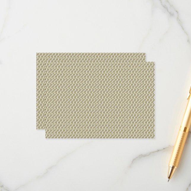 Carte D'accompagnement Un tapis rectangulaire avec un motif géométrique c (Devant/Arrière en situation)