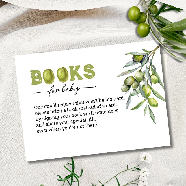 Carte D'accompagnement Un tout petit est en route Books for Baby (Créateur téléchargé)