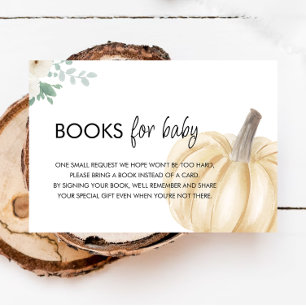 Carte D'accompagnement Une Demande De Baby shower Un Peu Citrouille