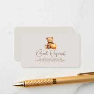 Carte D'accompagnement Une Demande De Baby shower Un Peu Citrouille