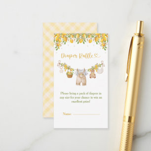 Carte D'accompagnement Une Douce Petite Fête de Naissance Citron Citrus