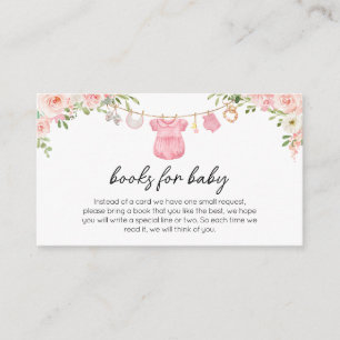 Carte D'accompagnement Une fille douce Vêtements de bébé Livres pour bébé