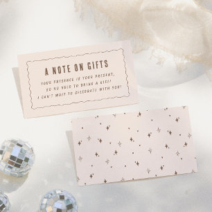 Carte D'accompagnement Une note sur les cadeaux   Un Tini Un Peu Plus Ann