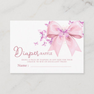 Carte D'accompagnement Une petite Baby Shower arc-en-ciel papillon