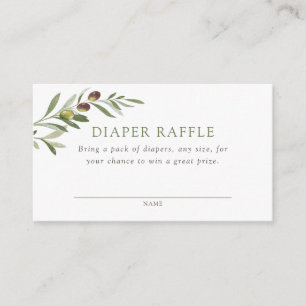 Carte D'accompagnement Une petite Baby Shower pour un bébé Olive - Tirage