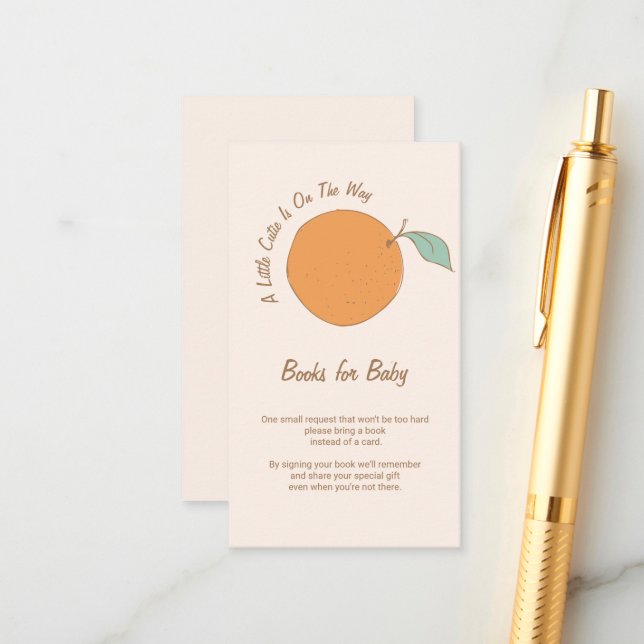 Carte D'accompagnement Une petite suite sur le chemin Livres pour bébé in (Devant/Arrière en situation)