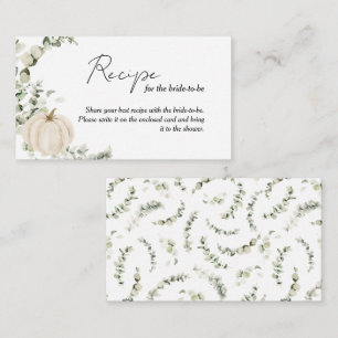 Carte D'accompagnement Une recette pour la Fête des mariées de l'épouse