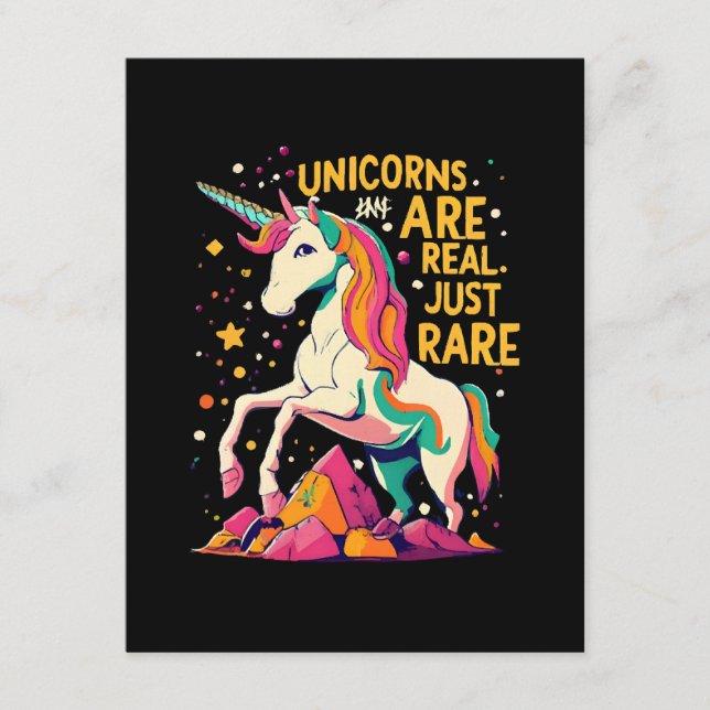 Carte D'accompagnement Unicorne sont vraiment rares (Devant)