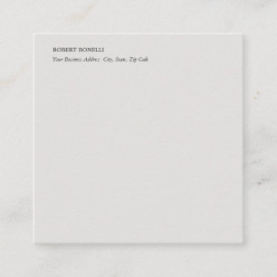 Carte D'accompagnement Unique moderne Platinum Gris élégant minimaliste