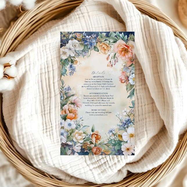 Carte D'accompagnement Unique Victorian Royal Elegance Mariage (Créateur téléchargé)