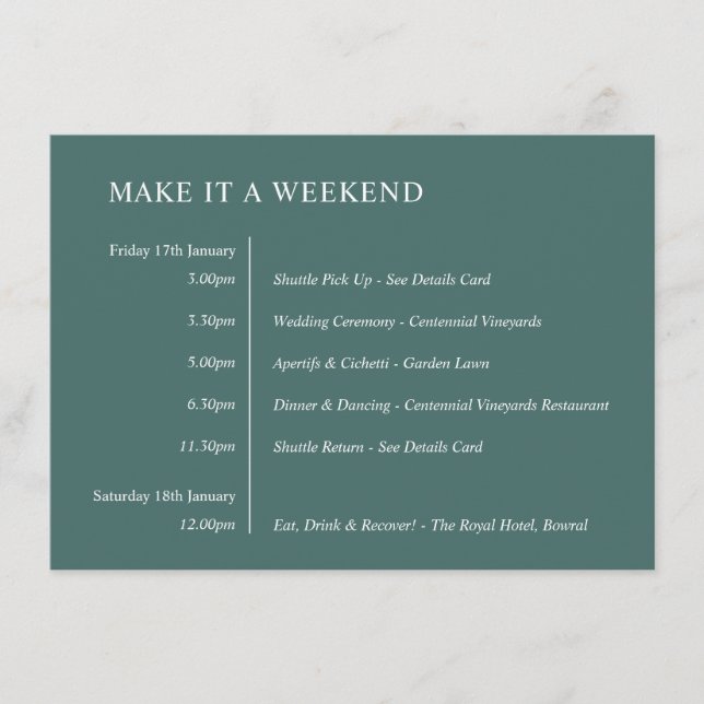 Carte D'accompagnement V6 Watercolor feuilles ChloeNick #466D69 événement (Devant)