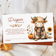 Vache des Highlands Automne Bébé Mignon Lancer de 