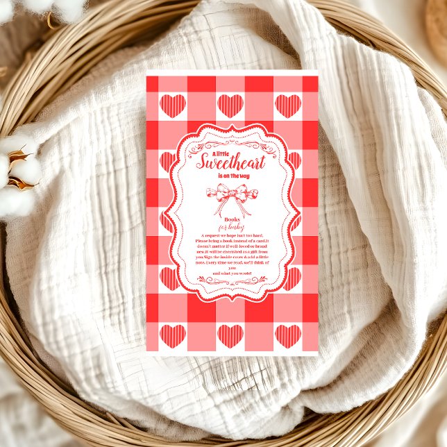 Carte D'accompagnement Valentine Little Sweetheart Girl Livres pour bébé (Créateur téléchargé)