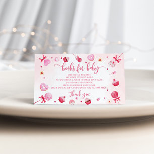 Carte D'accompagnement Valentines livres d'amour pour billet bébé