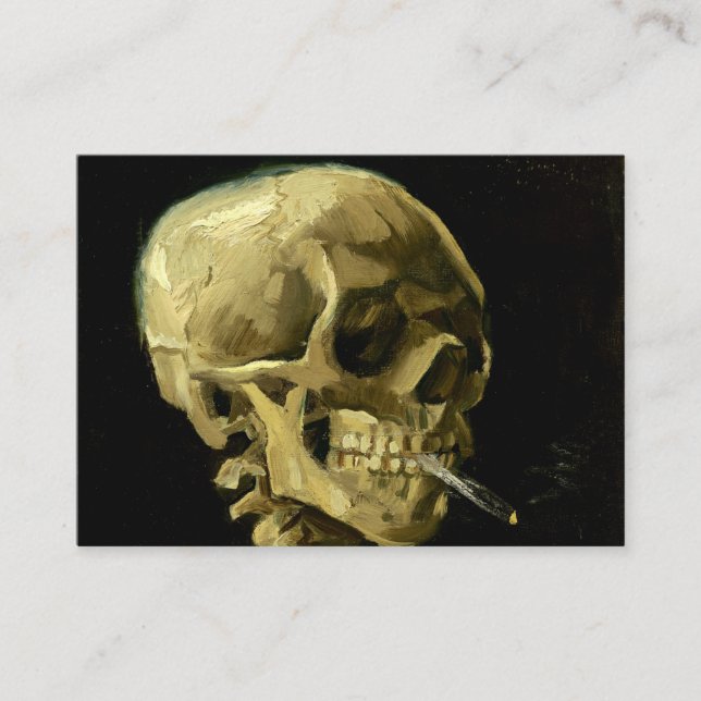 Carte D'accompagnement Van Gogh Fumer du squelette (Devant)