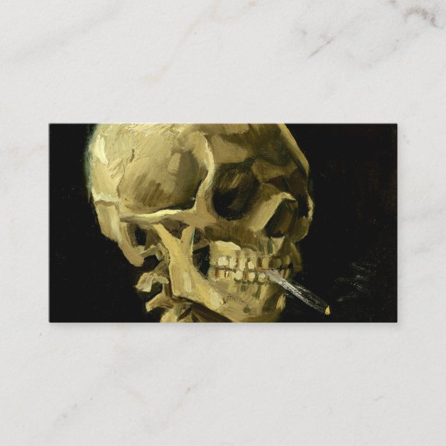 Carte D'accompagnement Van Gogh Fumer du squelette (Devant)
