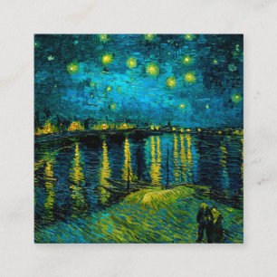 Carte D'accompagnement Van Gogh Nuit étoilée sur le Rhône